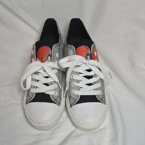 Foco Cleveland Browns Helmet Logo Glitter Sneakers Sz. 10